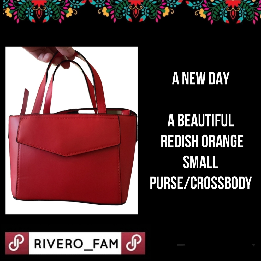 A NEW DAY | REDISH ORANGE |SMALL PURSE/CROSSBODY